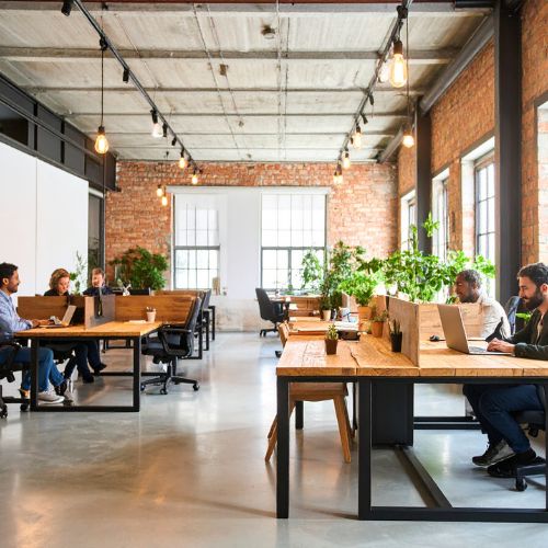 office and r&d spaces within industrial settings